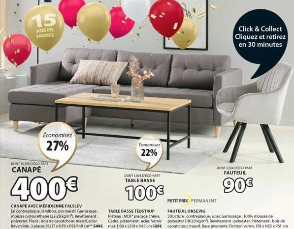 15  ans en france  dont 13,506 deco-part  canapé  economisez  27%  400€  canapé avec méridienne falslev en contreplaqué, lamibols, pin massif. garnissage: mousse polyuréthane (22-28 kg/m³). revêtement