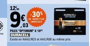 piles duracell