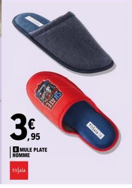 3⁹  ,95  & MULE PLATE HOMME  TISAIA  KATE 