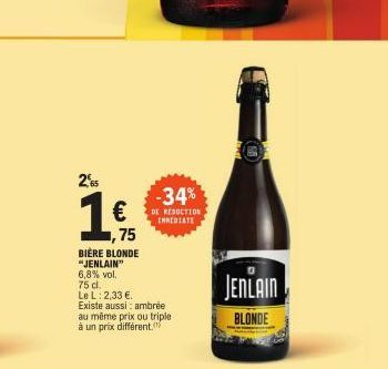 bière blonde Jenlain