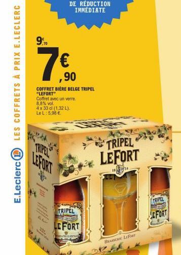 bière belge E.Leclerc