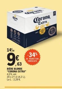 bière blonde Corona