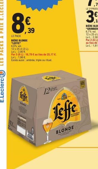 bière blonde Leffe