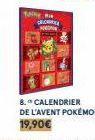 calendrier de l'Avent Pokemon