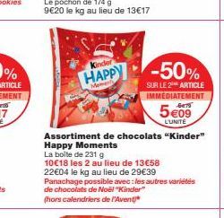 chocolats Kinder