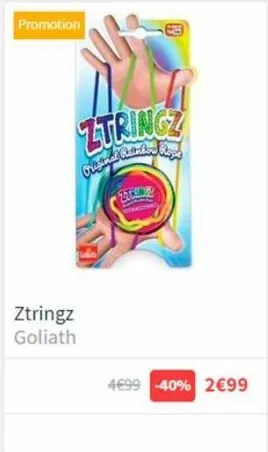promotion  ztringz  original batendo  ztringz  goliath  strange  4€99 -40% 2€99 