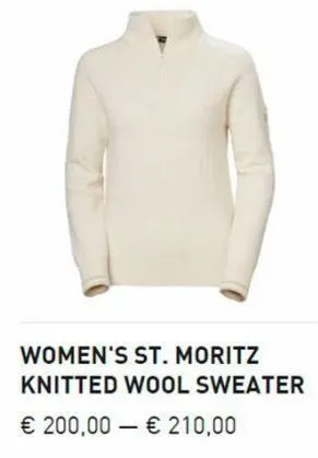 women's st. moritz knitted wool sweater € 200,00 - € 210,00 