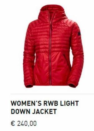 WOMEN'S RWB LIGHT DOWN JACKET  € 240,00 