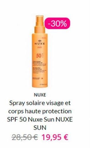 spray solaire Sun