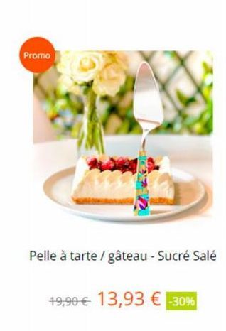 Promo  Pelle à tarte / gâteau - Sucré Salé  19,90€ 13,93 € -30% 