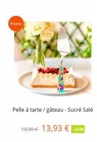 promo  pelle à tarte / gâteau - sucré salé  19,90€ 13,93 € -30% 
