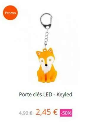 promo  porte clés led - keyled  4,90€ 2,45 € -50% 