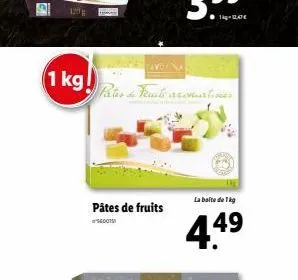 120 g  1 kg  pâtes de fruits  14001  tayo na  la boite de 1 kg  4.4⁹  49 