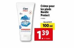 crème pour les pieds 