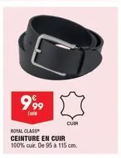 ceinture en cuir royal