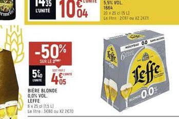 bière blonde Leffe