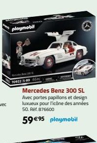 playmobil  70922/5-99 460C  Mercedes Benz 300 SL Avec portes papillons et design luxueux pour l'icône des années 50. Ref. 876600  59 €95 playmobil  CLE 