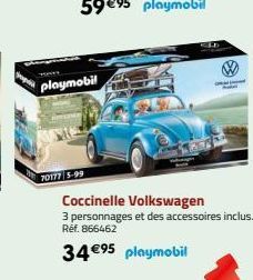 playmobil  70177 5-99  CLE  Coccinelle Volkswagen 3 personnages et des accessoires inclus.  Réf. 866462  34 €95 playmobil 