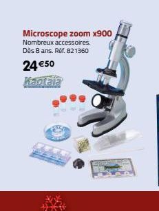 Microscope zoom x900  Nombreux accessoires. Dès 8 ans. Réf. 821360  24 €50  Kaptaia 