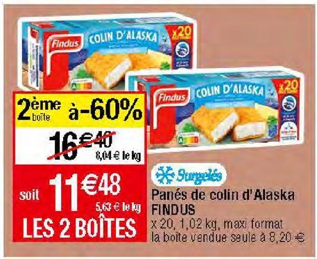 poissons frits Findus