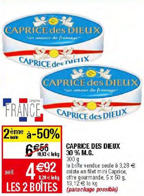 fromage Caprice des Dieux