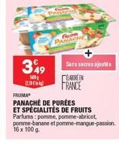 349  PANACHE  Sans sucres ajoutés BLABORE EN  FRANCE 