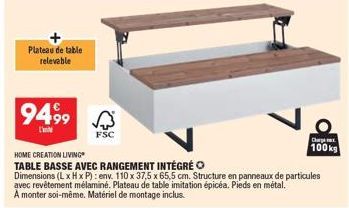 table basse Home Creation