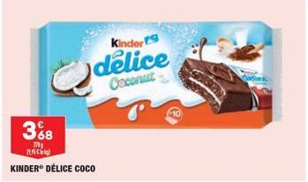 3%8  170 SC  KINDER® DÉLICE COCO  Kinderg  delice  Coconut 