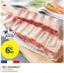 HANCES  Porc: Coustellous vers de porc Ao rayon Boucherie 