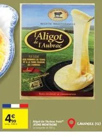 4€  p  recette tradition  aligot  taubrac  prista' rechauffer  agot de l'aubrac frais  jeune montagne  –  laguiole (12) 