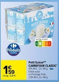 fromage frais Carrefour