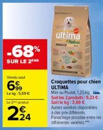 croquettes pour chien Ultima