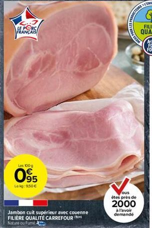 jambon cuit Carrefour