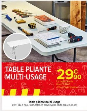 table pliante 