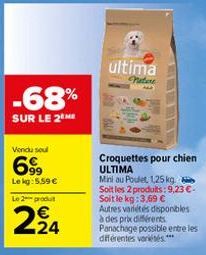 croquettes pour chien Ultima