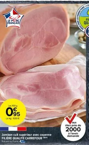 jambon cuit carrefour