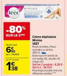 crème dépilatoire Veet