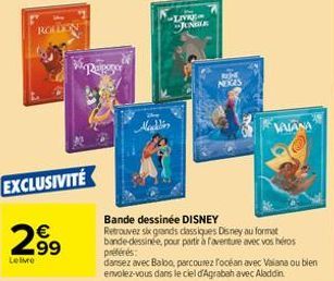 ROLDEN  €  299  Lelive  N  EXCLUSIVITÉ  Rapopor  Aladdin  -LIVRE-JUNGLE  EXES  VANA  