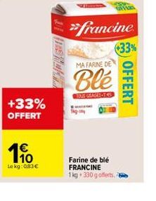 farine de blé francine