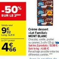 crèmes renversées mont blanc