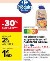 brioche tressée Carrefour