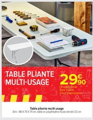 table pliante 