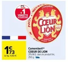 camembert coeur de lion