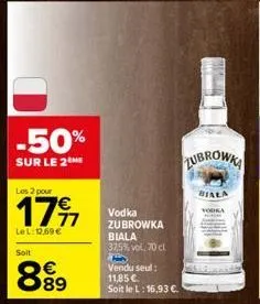 vodka zubrowka