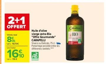 huile d'olive vierge Carapelli