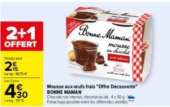 chocolat noir Bonne maman