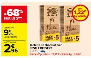 chocolat noir Nestlé