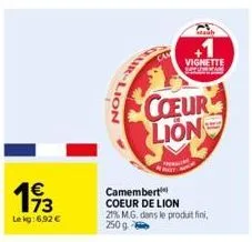 camembert coeur de lion