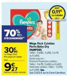 culotte pampers