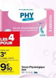 sérum physiologique 3m